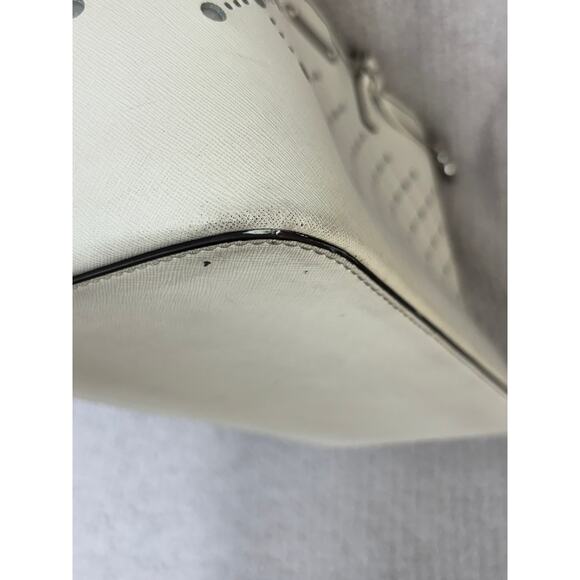 Michael Kors White Large Large Carryall Tote AS IS #62442 - Picture 6 of 16